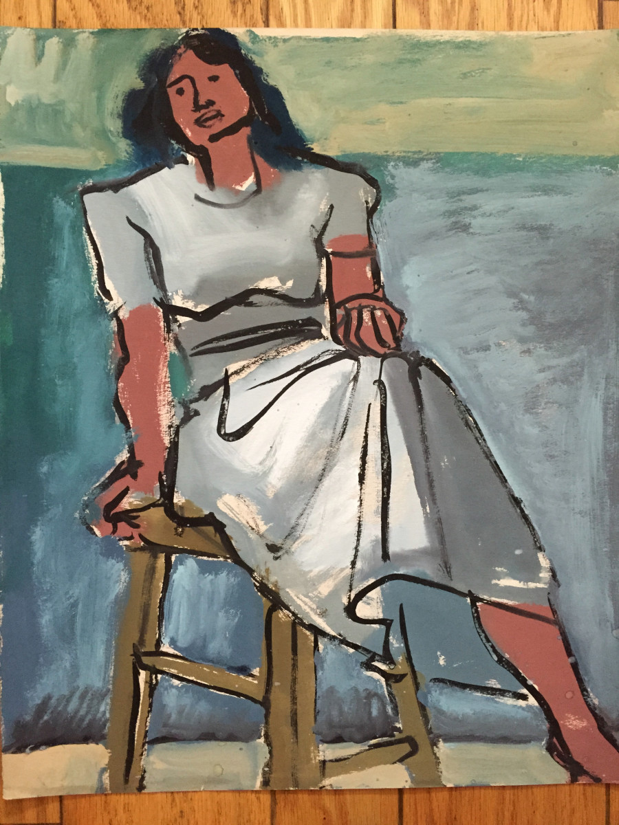 Flo Allen Looking Up by Jerry & Ruth Opper Estate 