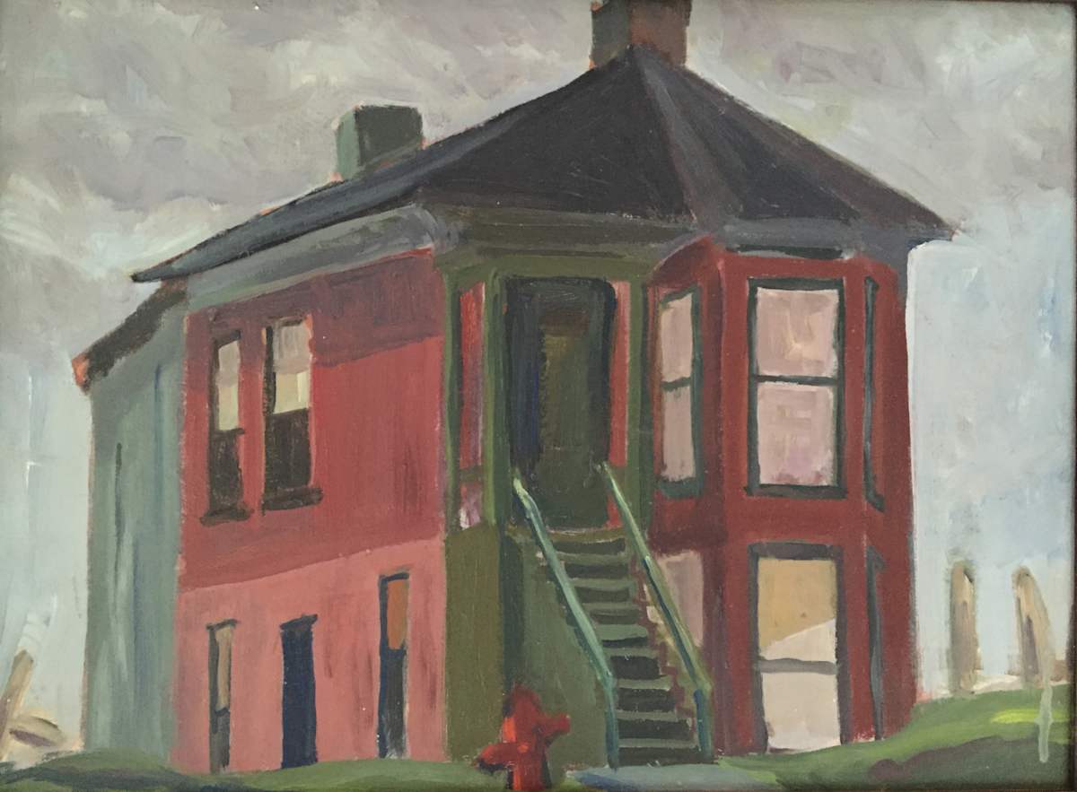 Red Corner House by Mary Rae Alley 
