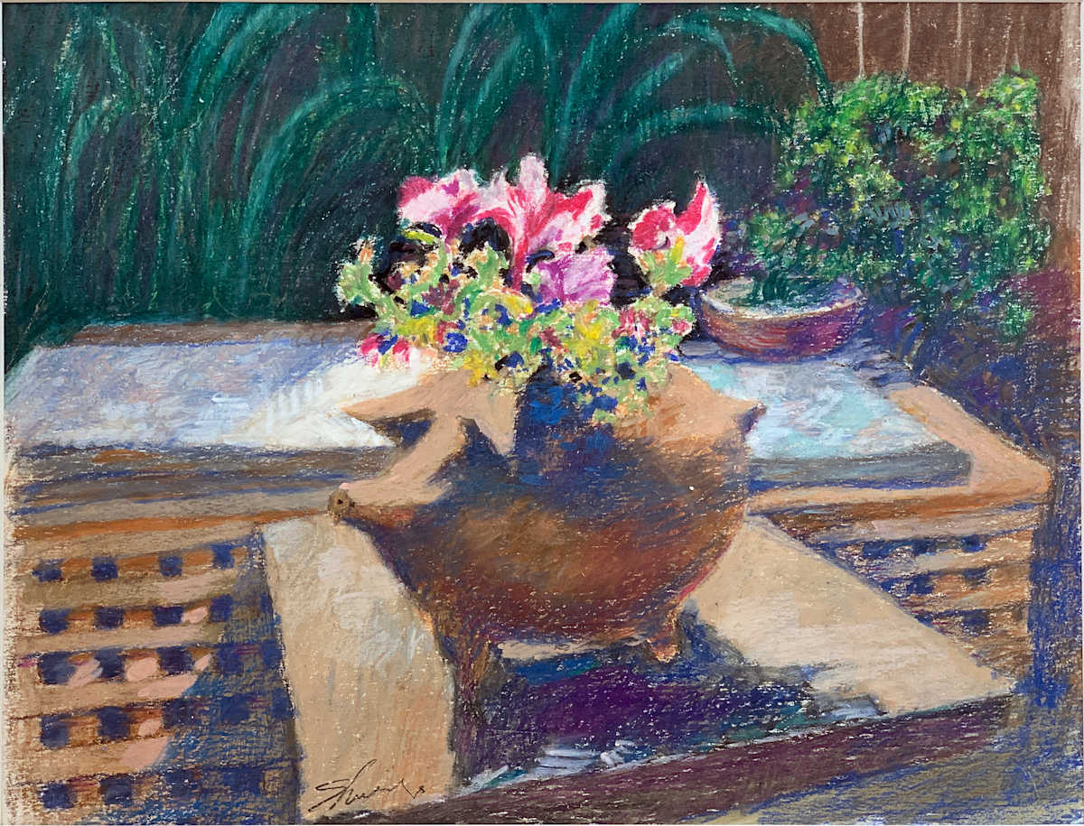 1987 "Piggy" Pastel Still Life Drawing Acclaimed Illustrator Bill Shields by Bill Shields 