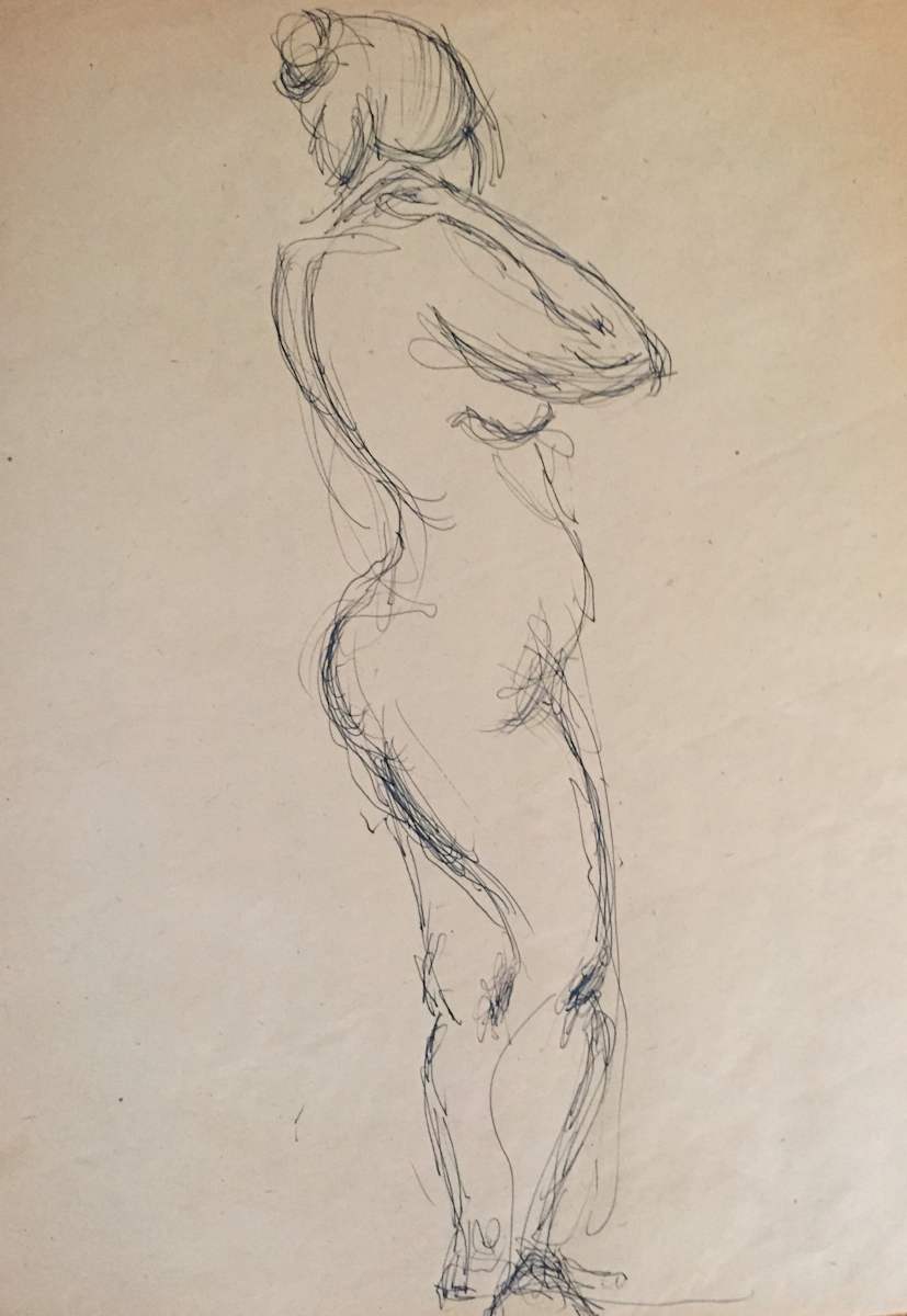 Lady With Bun by Frank J Bette 