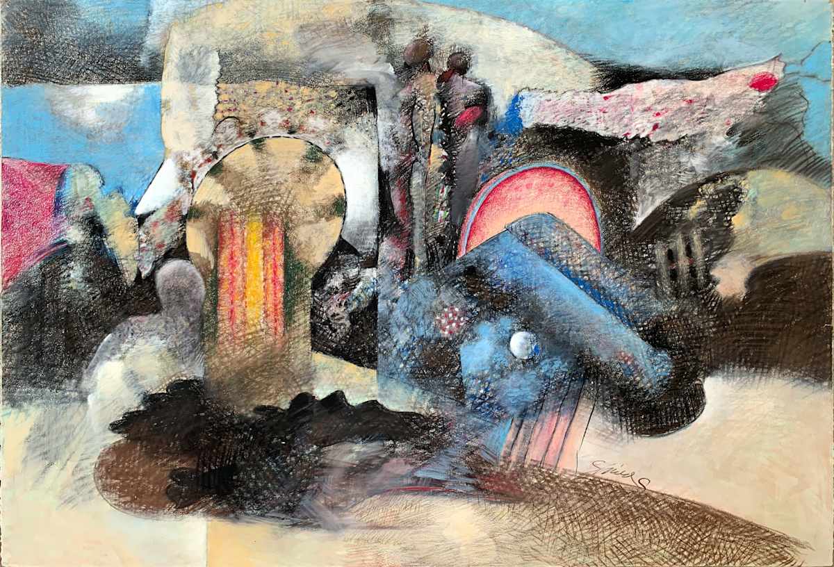 1989 "Snooze Fest" Abstract Painting Acclaimed Illustrator Bill Shields by Bill Shields, Image 2.