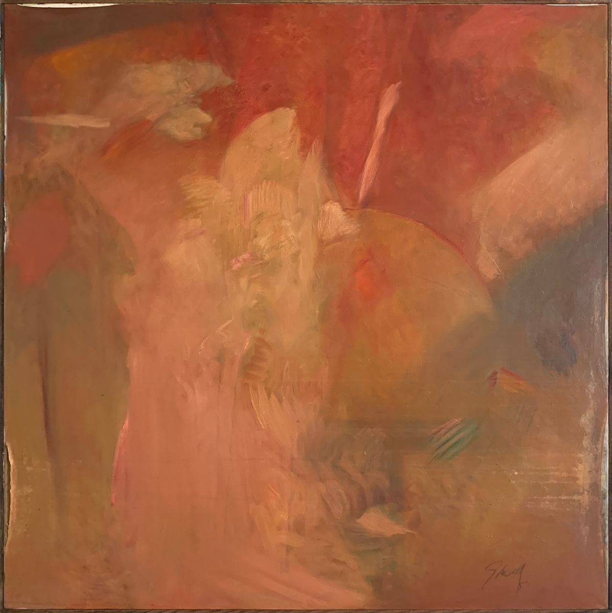 1992 "Sunday Afternoon" Abstract Painting on Canvas William Shields Acclaimed Illustrator by Bill Shields, Image 2.