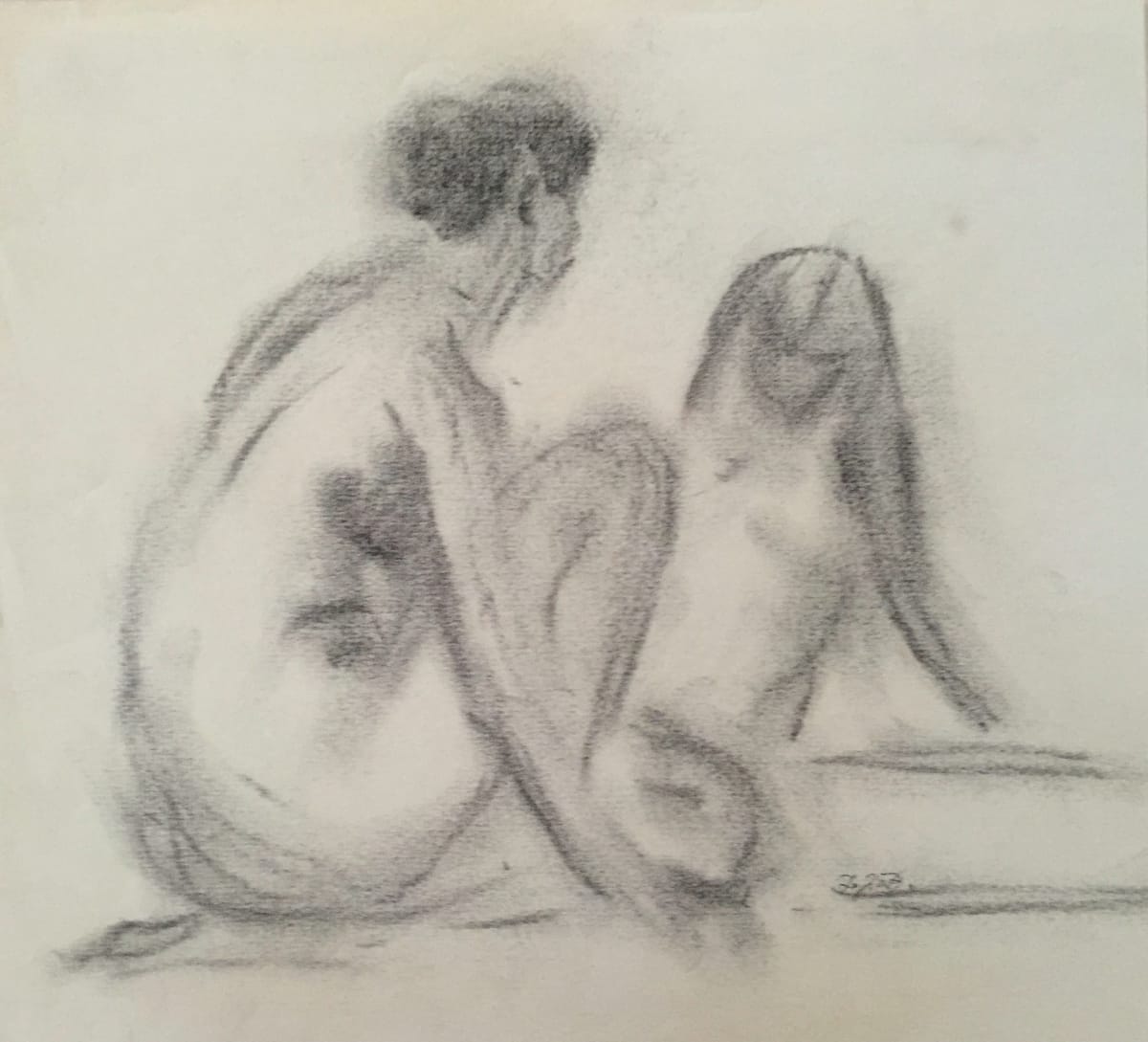Two Women Seated by Frank J Bette, Image 1.