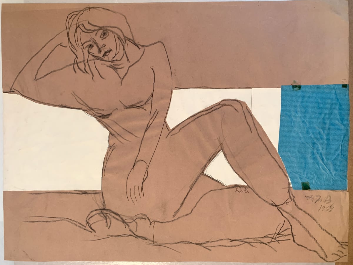 Female Resting Pose Collage by Frank J Bette 