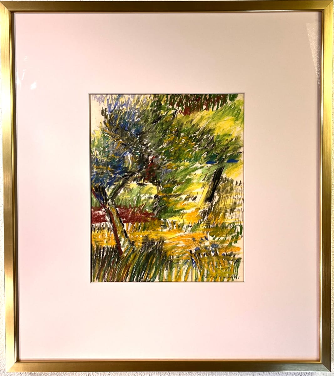 "Pastel Landscape Tree with Blue" by Edith  Isaac-Rose, Image 7.