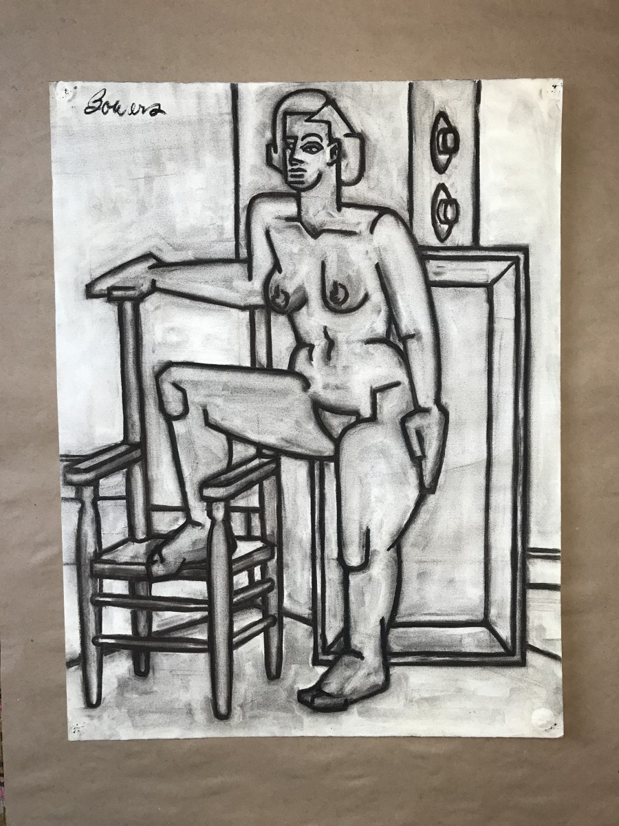 Nude in Class by John Bowers 