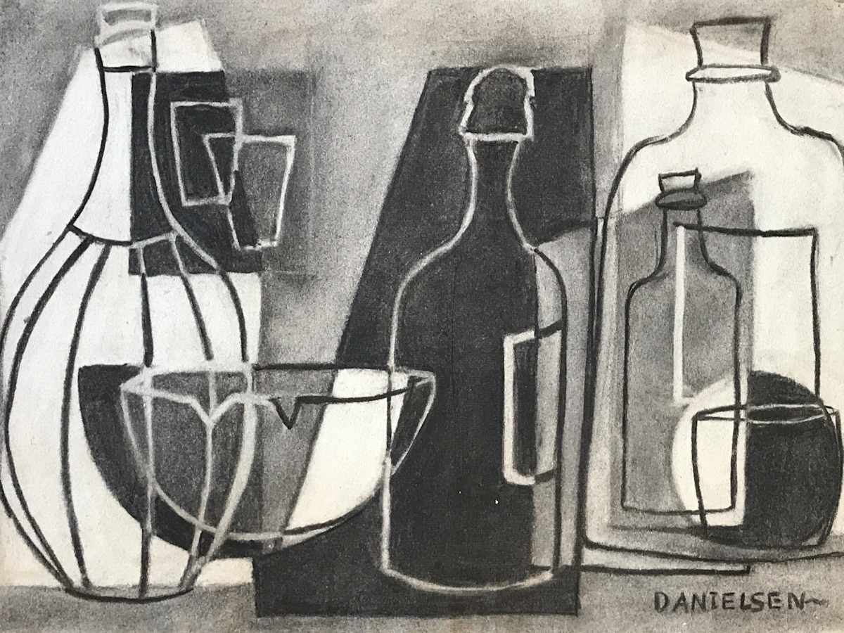 Grayscale Bottles by Joyce Danielsen, Image 1.