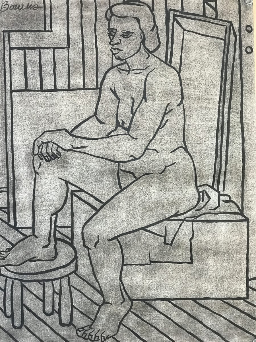 Flo Allen Hands on Knee by John Bowers, Image 1.