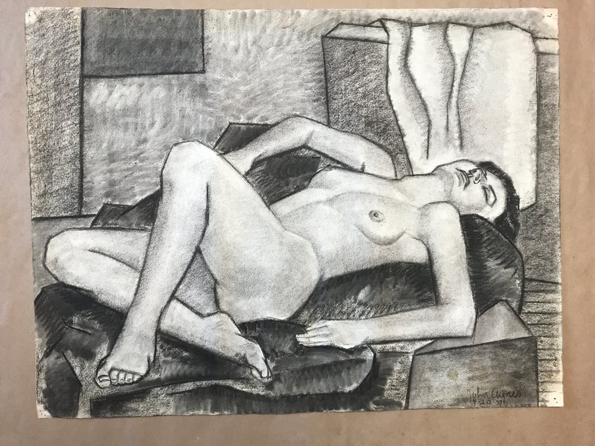 Nude Lounging by John Ayres, Image 1.