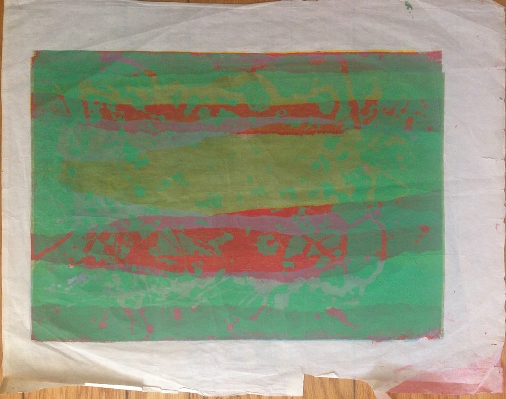 Green Abstract by Estelle Levin Siegelaub, Image 1.