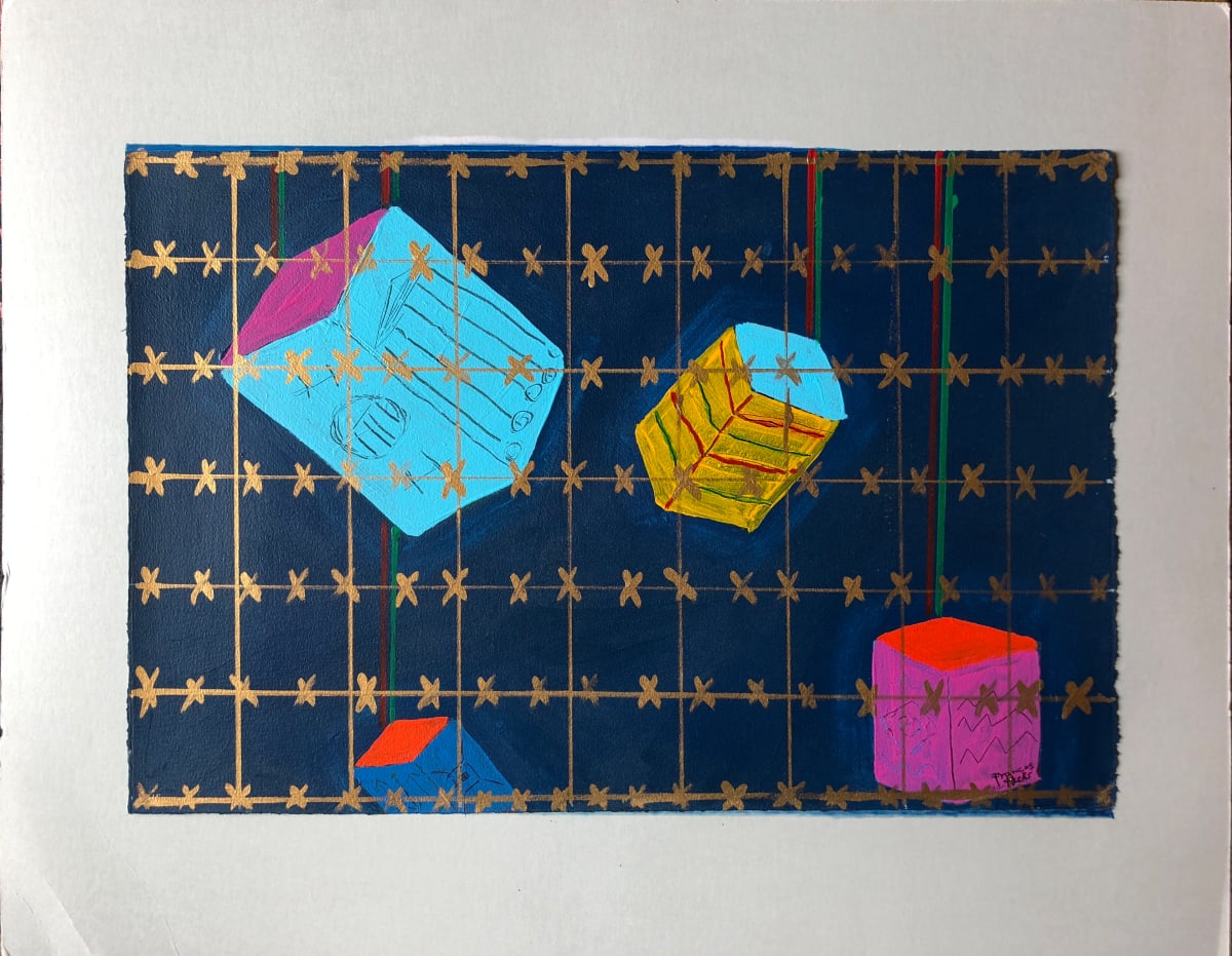 Floating Cubes by Frances Shifflette-Hicks, Image 2.