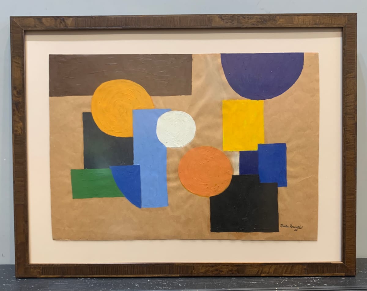 "White Circle Orange Circle" by Martin Rosenthal, Image 6.