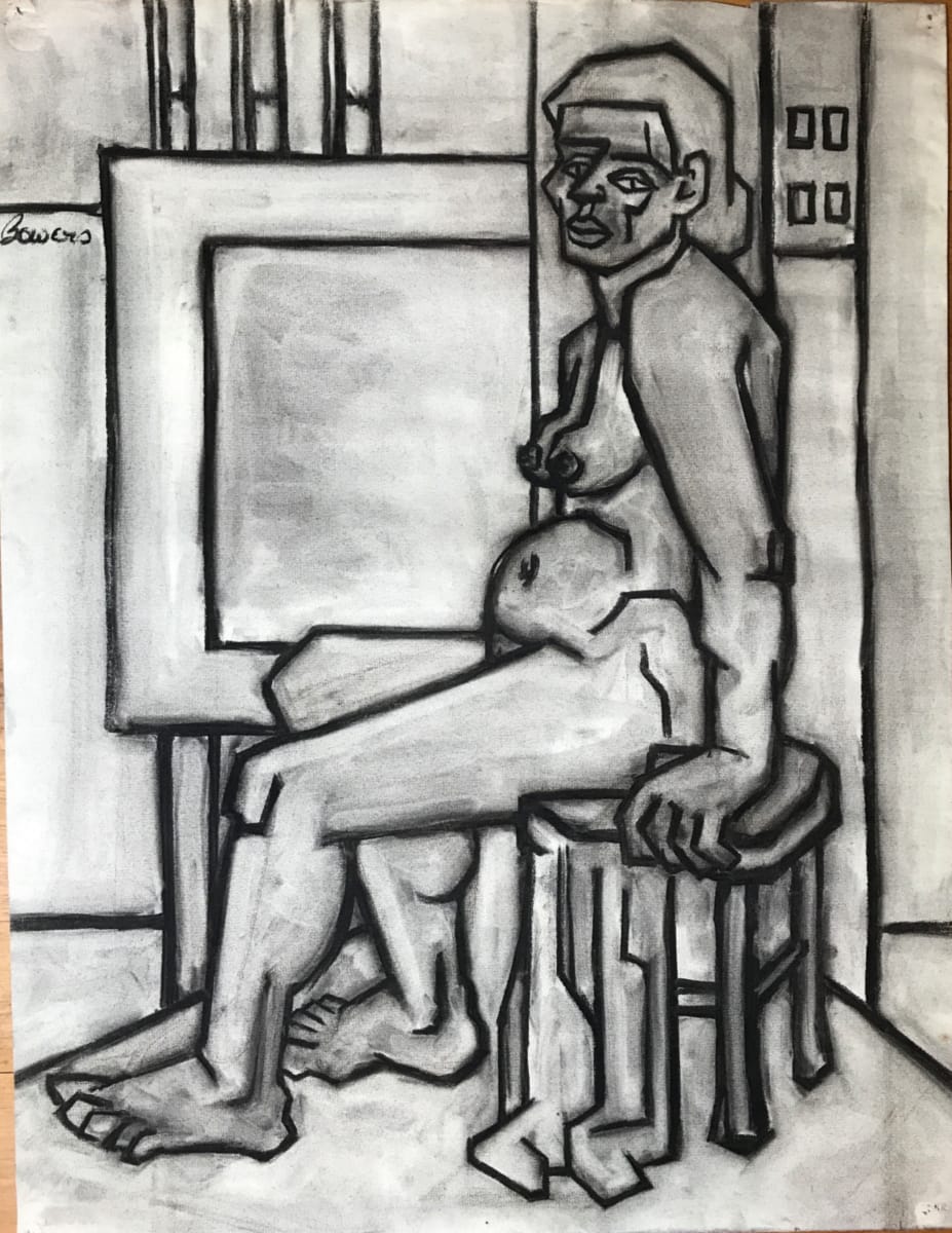 Cubist Nude in Studio by John Bowers, Image 7.