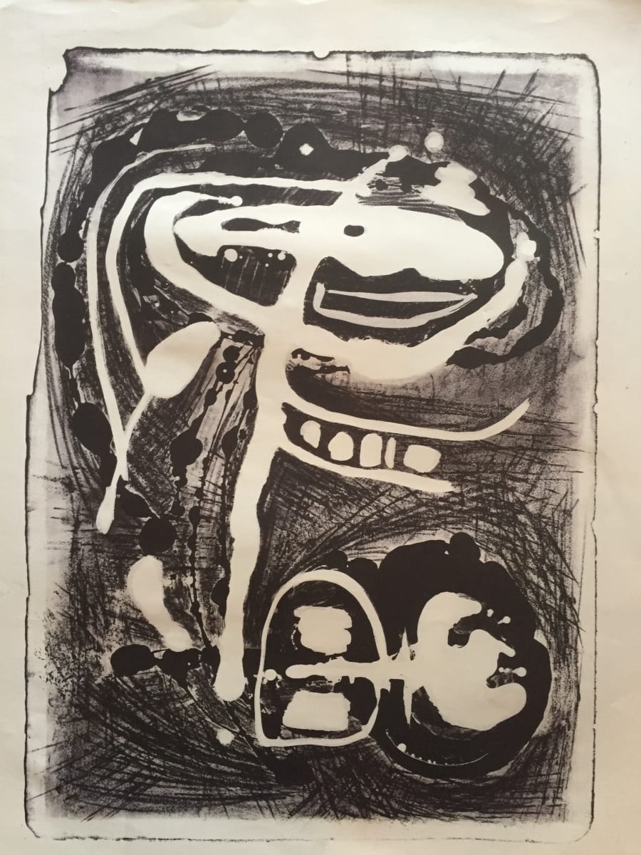 Jerry Opper Abstract Stone Litho by Jerry & Ruth Opper Estate, Image 1.