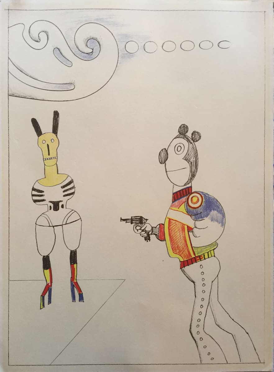 "Derrierele Miroir" by Saul Steinberg, Image 1.