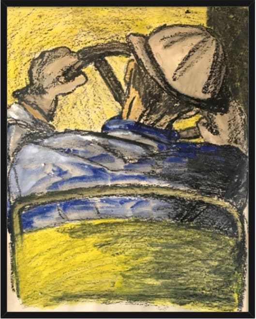 Driver with Hard Hat by Gloria Dudfield, Image 6.