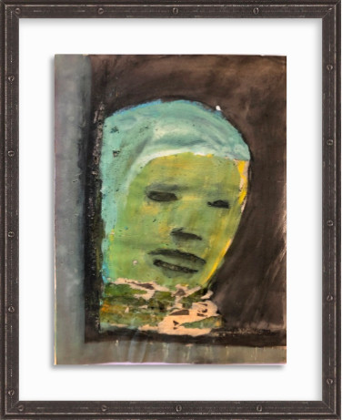 Green Face Collage by Peter Passuntino 