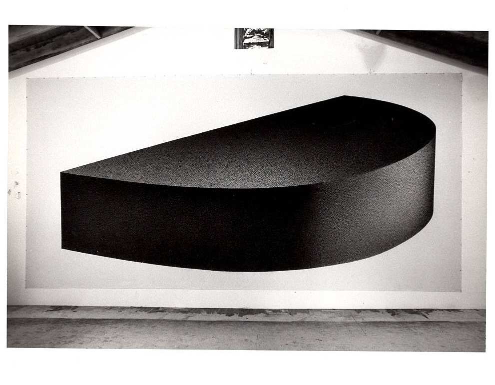 Untitled Charcoal Cross-Hatch Drawing on Canvas 1970s Jack Scott by Jack Scott, Image 1.