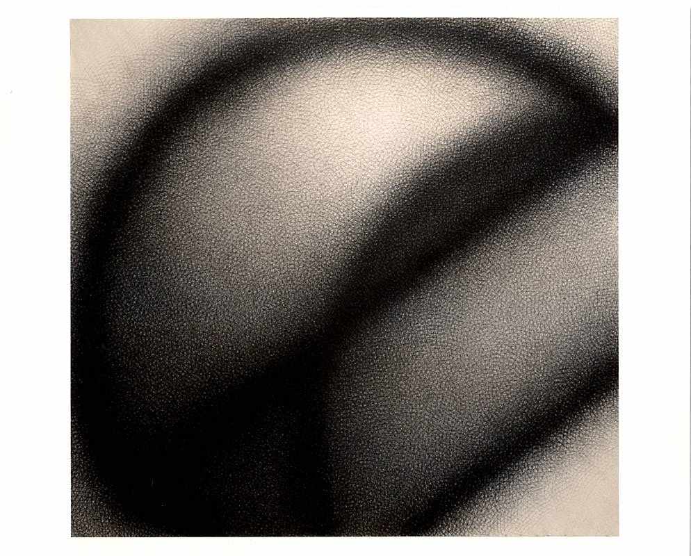 "Long Shot" Charcoal Cross-Hatch Drawing on Canvas 1978 Jack Scott by Jack Scott, Image 1.
