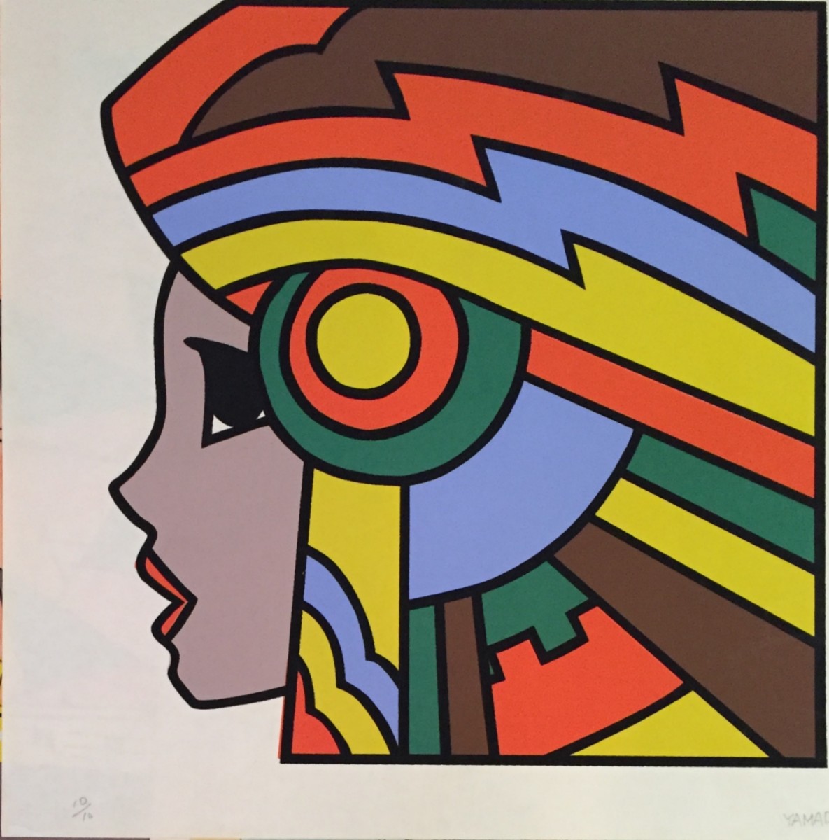 Portrait  with Headdress by Yamada 