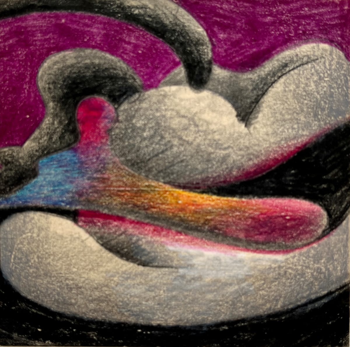 Micro Biomorphic Abstract Drawing by Bill Shields 