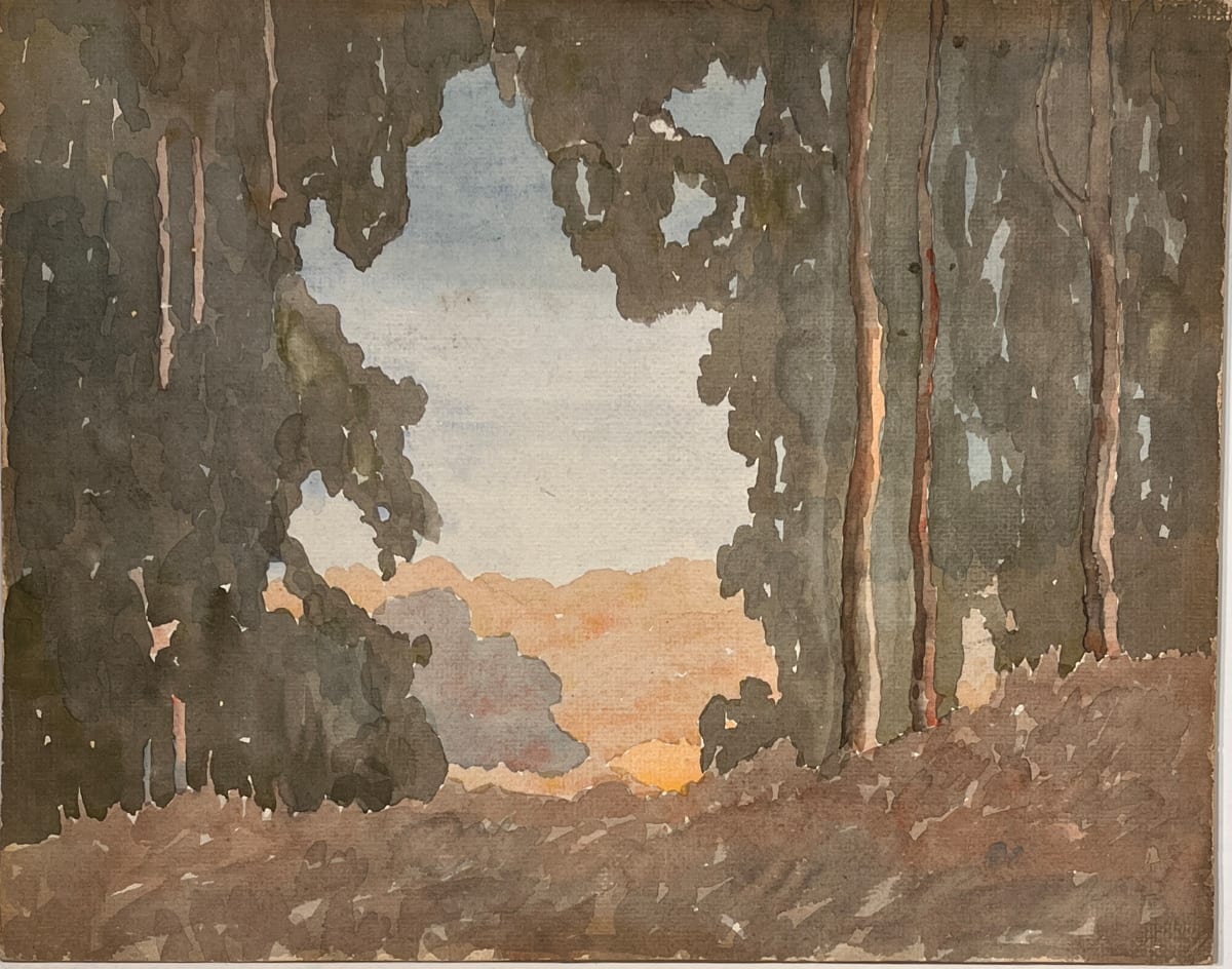 1960s "Eucalyptus Grove" Painting by Unknown, Image 5.
