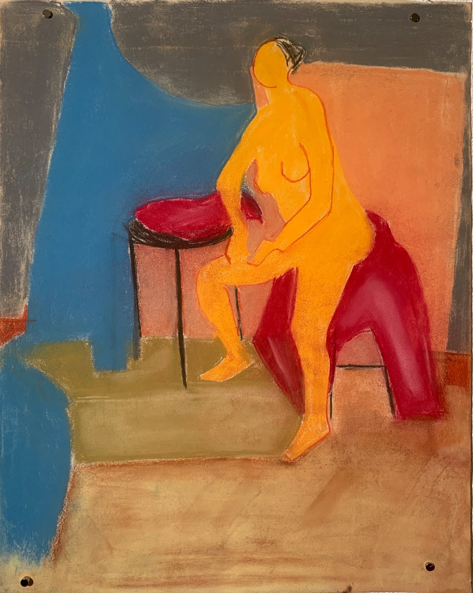 "Nude Blue Wall" by Donald  Stacy, Image 4.