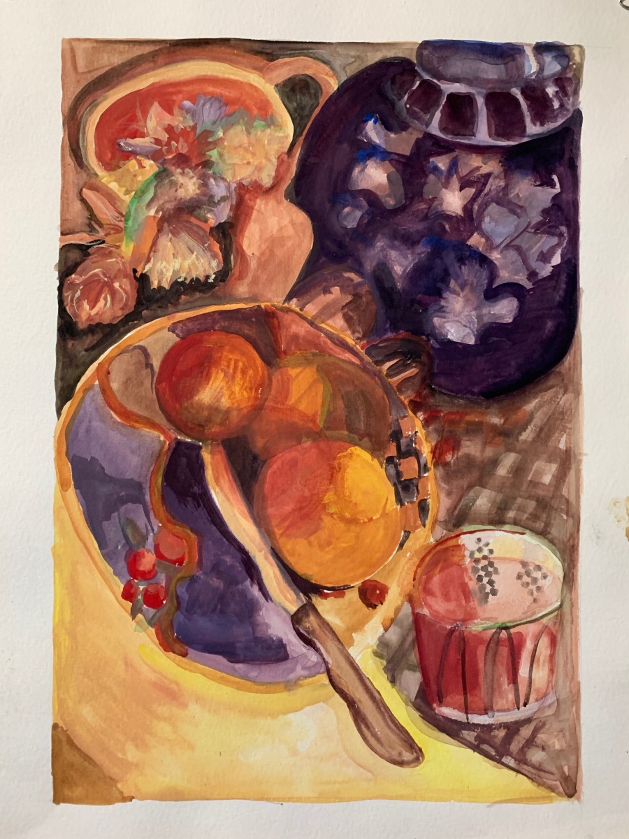 "Still Life at Table" by Edith  Isaac-Rose 