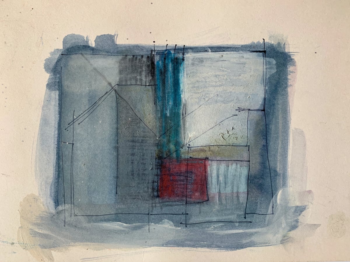 "Small House in Blue" by Edith  Isaac-Rose, Image 2.