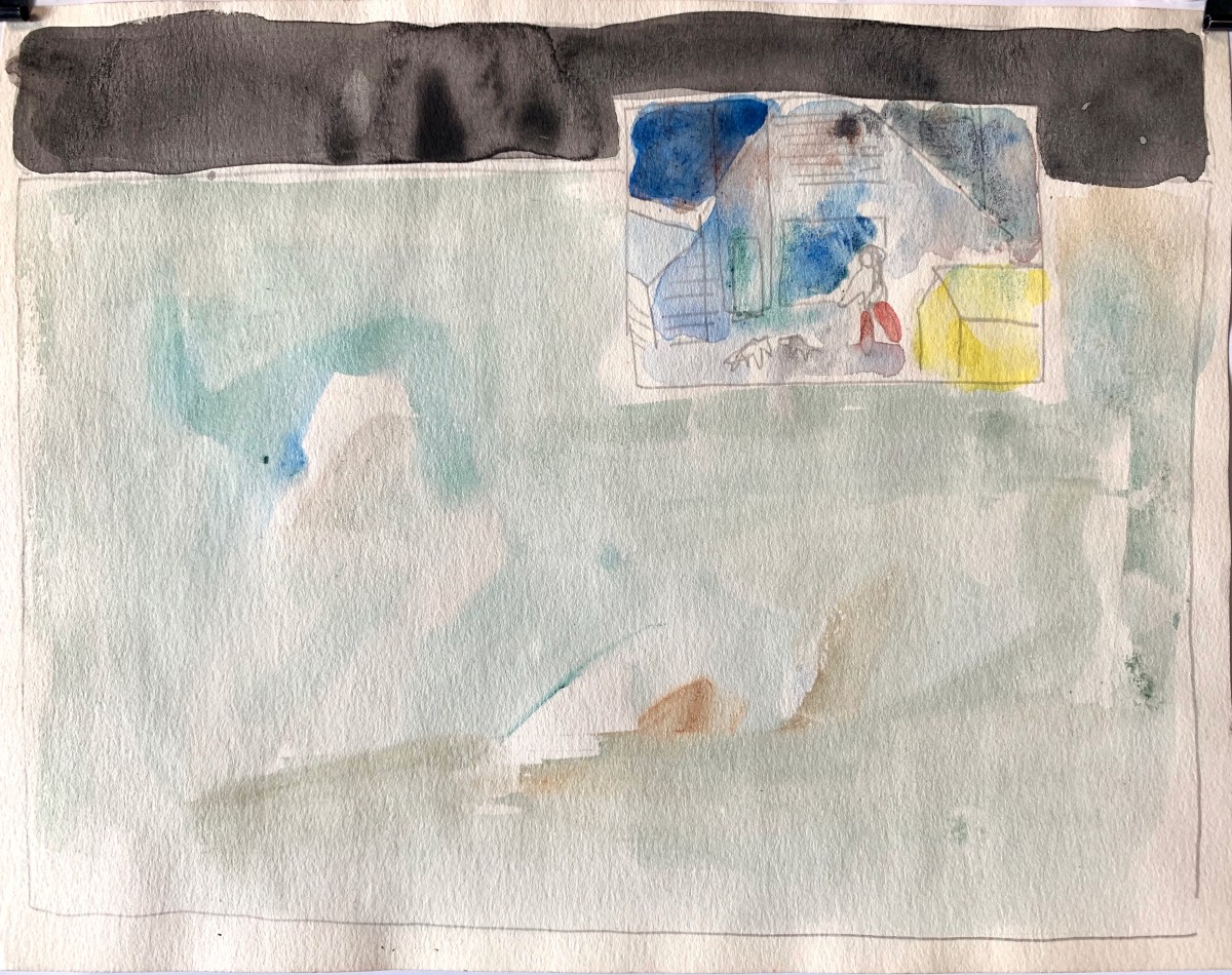 "Painting on Wall" by Edith  Isaac-Rose 