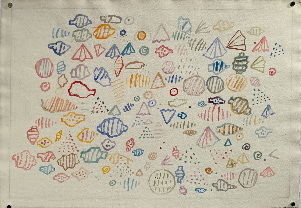 "Seashells Landscape" by Edith  Isaac-Rose 