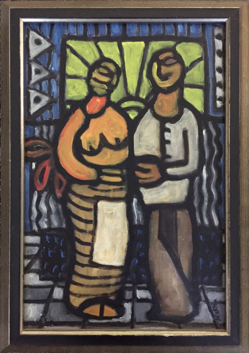 Two Cubist Figures by Erik Martin 