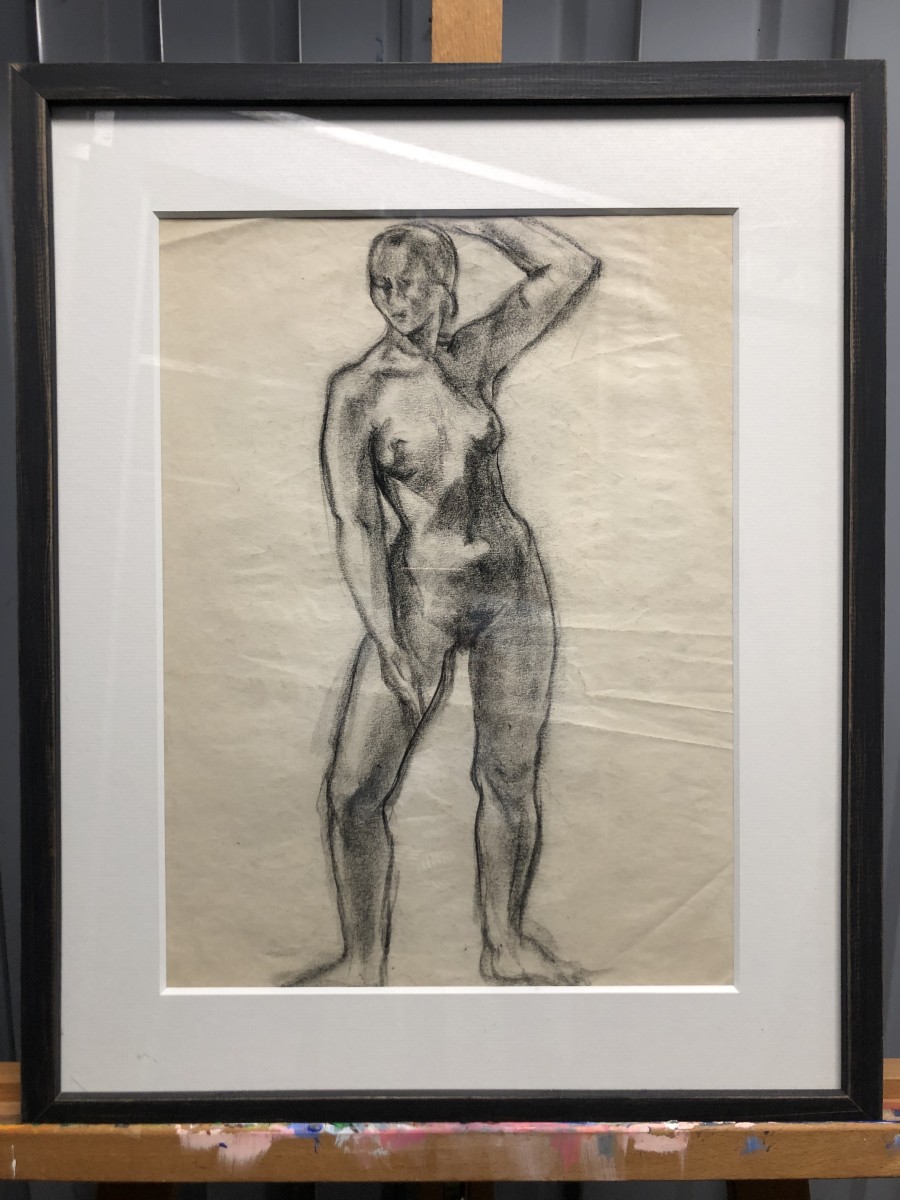 Hand on Head Estelle Siegelaub by Estelle Levin Siegelaub 