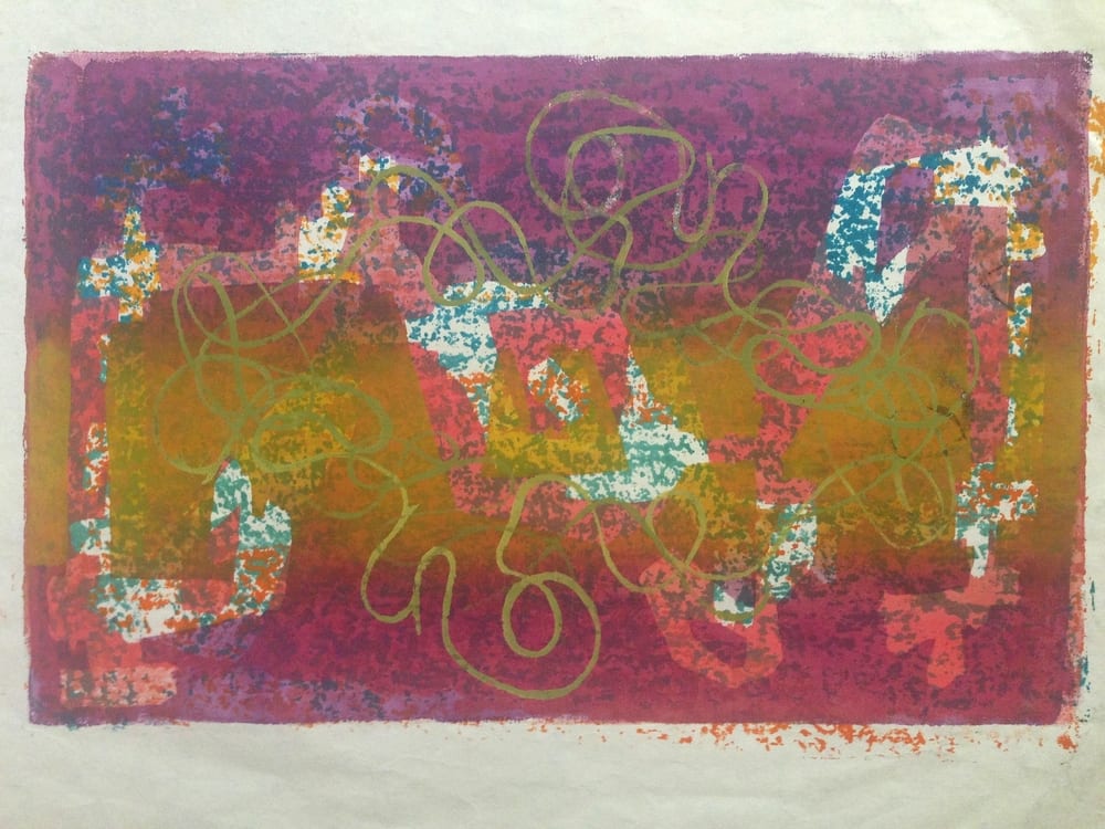 Purple Abstract by Estelle Levin Siegelaub 