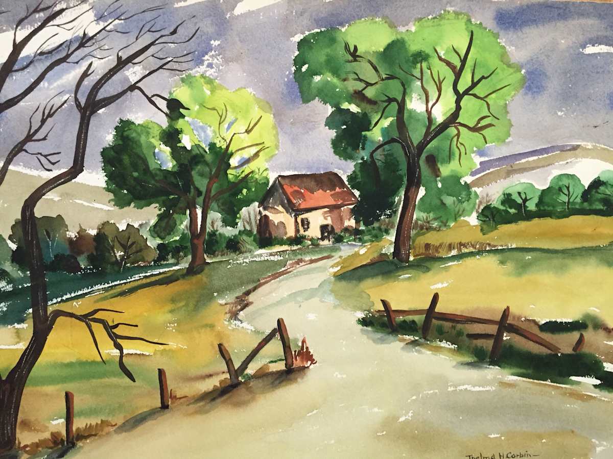 Farmhouse by Thelma Corbin Moody 