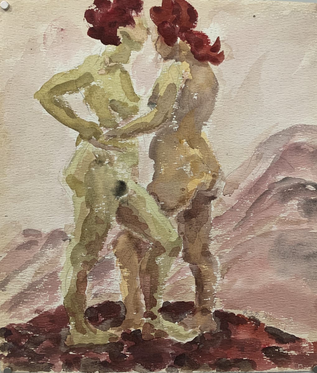 Red Heads Embrace by Frank J Bette 
