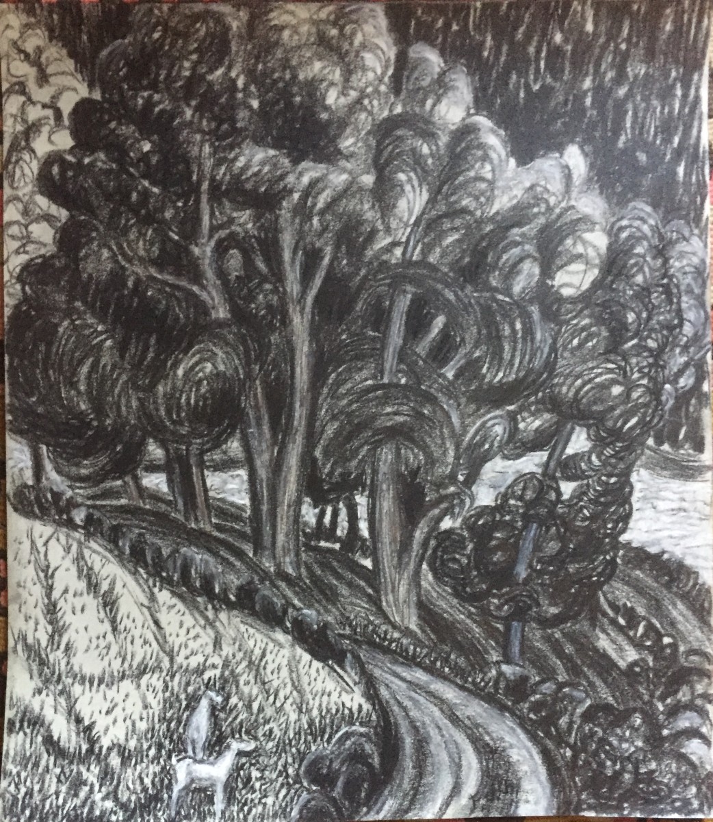 Two Deer by Frank J Bette 