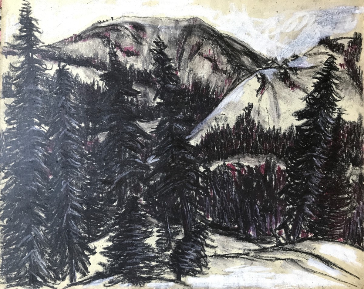 Mt. Lincoln, Sierras by Frank J Bette 