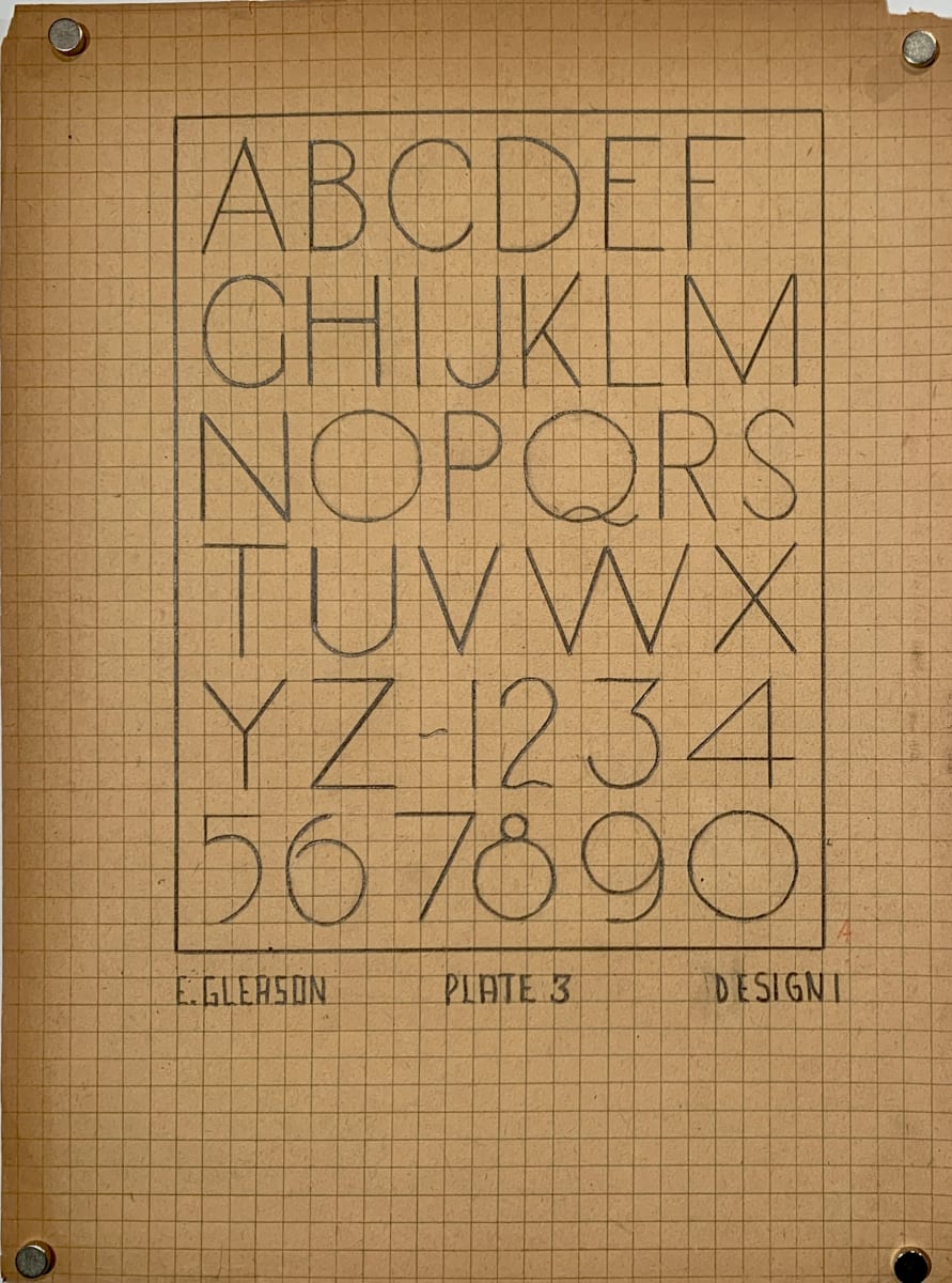 "1930s Lettering Font" by E. Gleason 