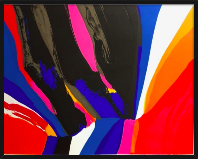 Charles Schorre 1980 Abstract Silkscreen by Charles  Schorre, Image 1.