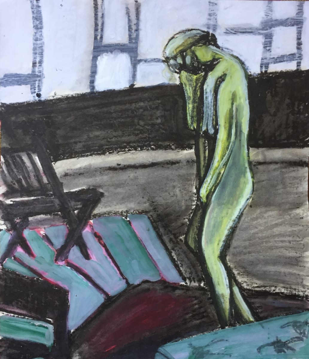 Encaustic Figurative 1960's Gloria Dudfield by Gloria Dudfield, Image 1.