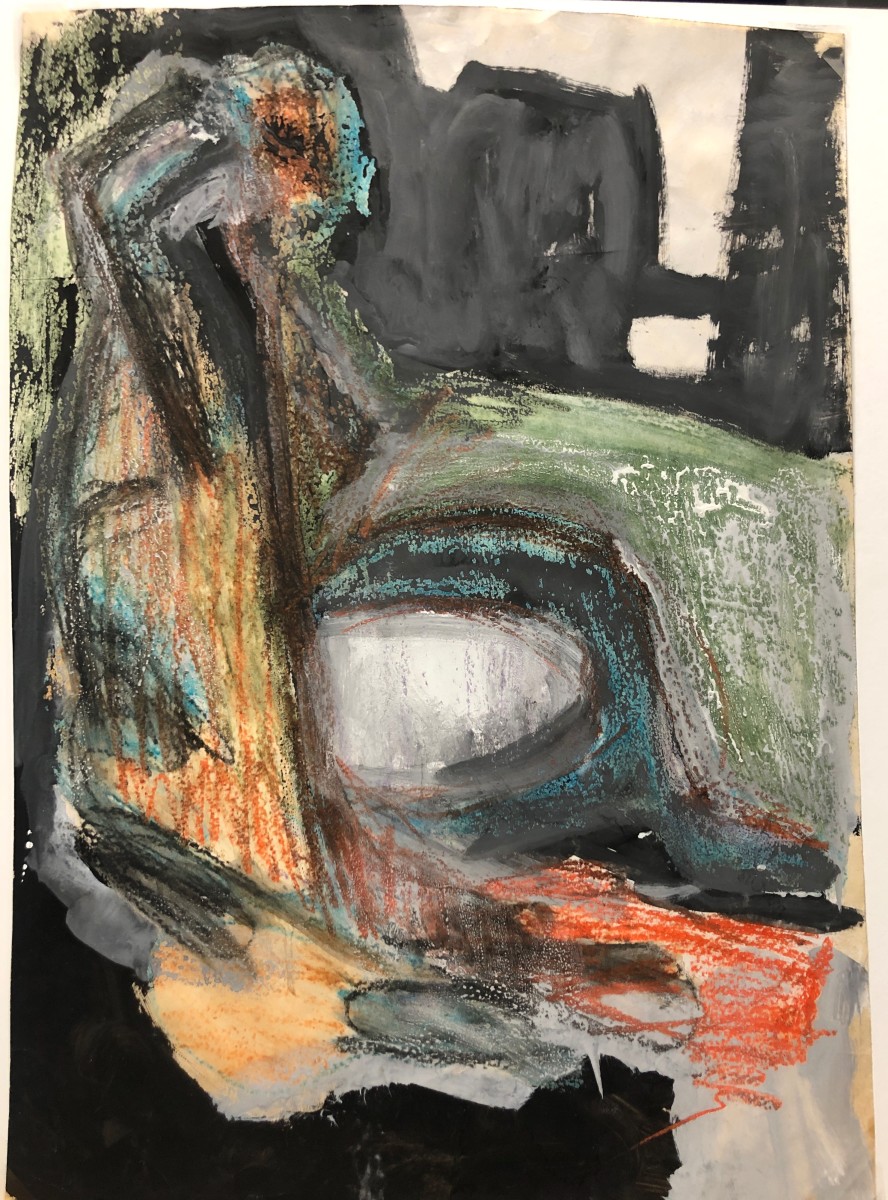 White Egg Chair by Gloria Dudfield 