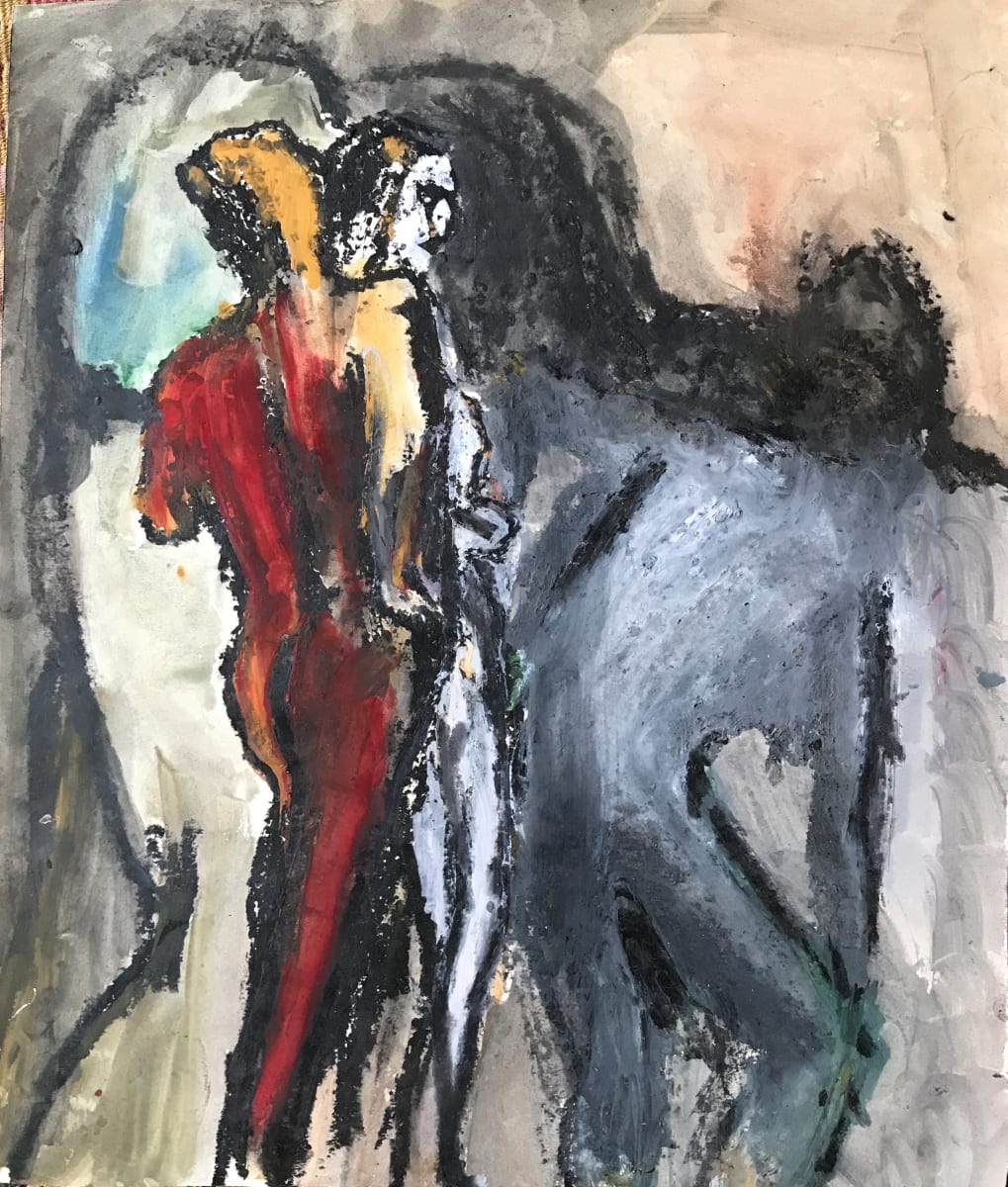 Three Dark Figures by Gloria Dudfield, Image 1.