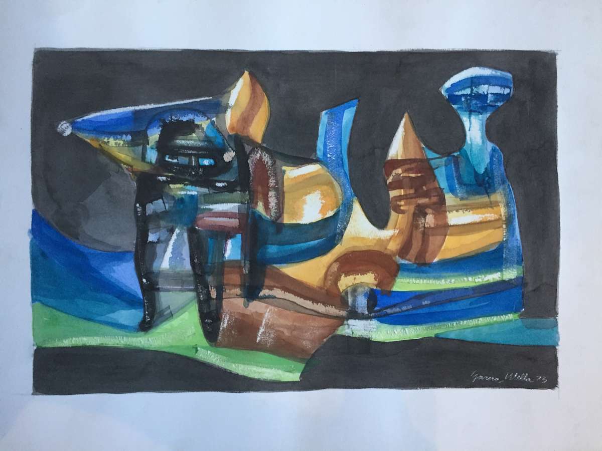 Blue Abstract by Garcia Wella 