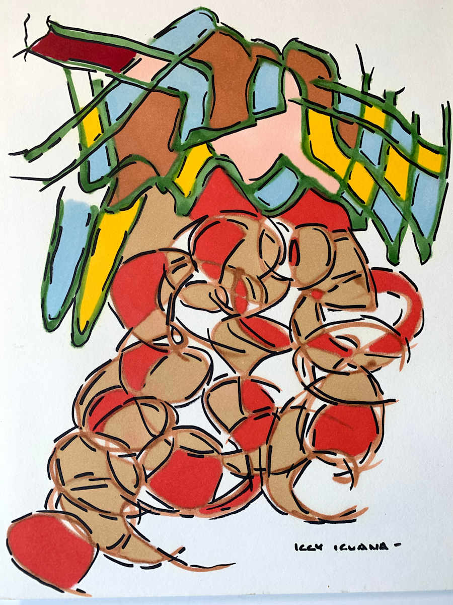 "Abstract Orange Balls" by Iggy  Iguana, Image 1.