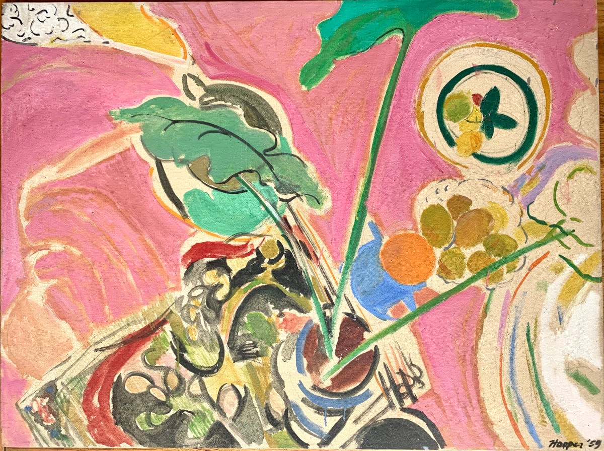 Plant Still Life in Pink by Jack Hooper 