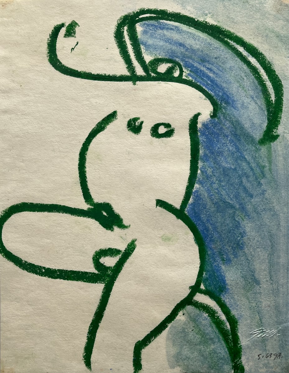 "Green and Blue Nude I" by Jack Hooper, Image 2.