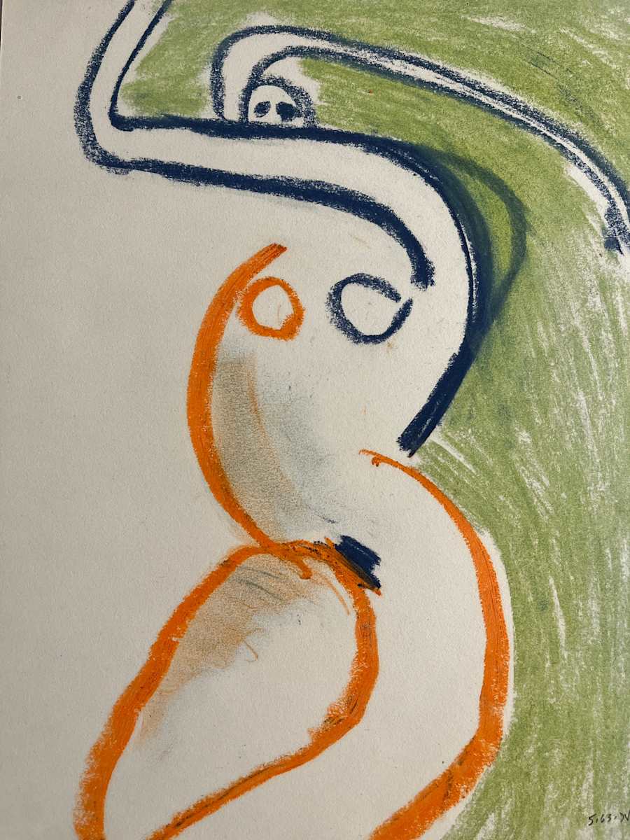 "Orange and Blue Nude" by Jack Hooper, Image 8.