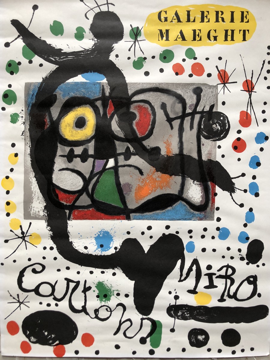 Vintage Exhibition Poster from Galerie Maeght for Joan Miró by Joan Miró 