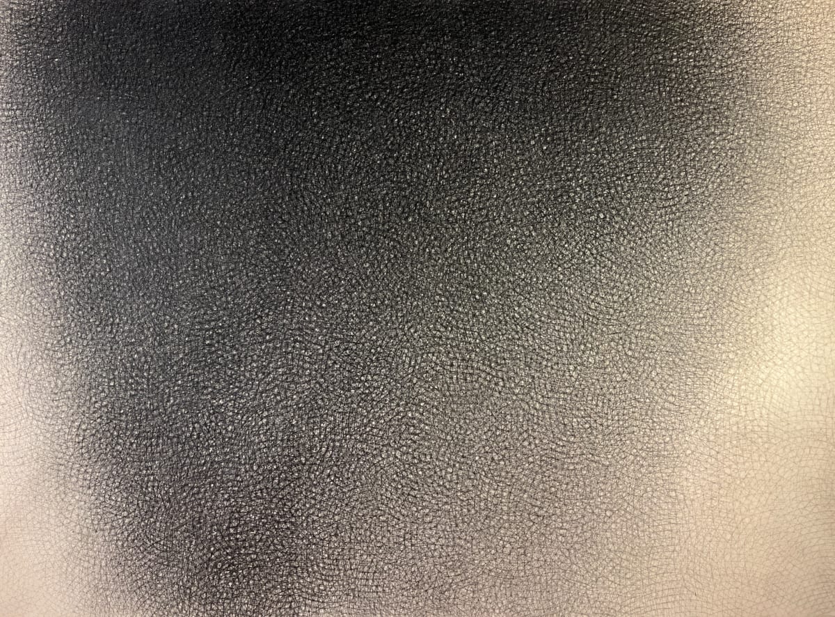 "Black Drawing" Charcoal Cross-Hatch Drawing on Canvas 1976 by Jack Scott 